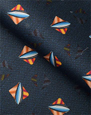 navy blue droplet print