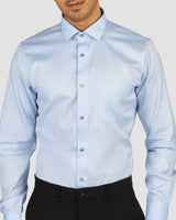 Wrinkle Resistant Marine Blue Oxford Shirt