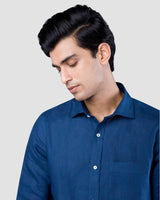 Midnight Linen Shirt