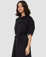 Into The Night Belted Dress