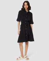 Into The Night Belted Dress