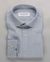 Wrinkle Resistant White Wash Checks Shirt