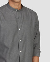 Thunder Grey Brushed Twill Shirt