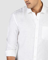 Snowy Linen Shirt