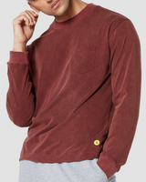 Urban Vintage Burgundy Retro Boxing Long Sleeves T-Shirt