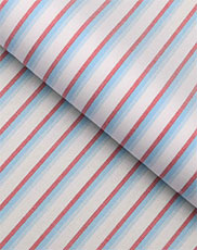 Red & Blue Pencil Stripes Shirt