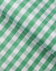Wrinkle Resistant Green Gingham Checks Shirt