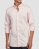Shell Pink Stretch Satin Shirt