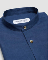 French Navy Linen Shirt