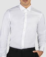 Wrinkle Resistant Dewy White Oxford Shirt