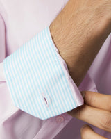 Pale Pink Stretch Poplin Shirt