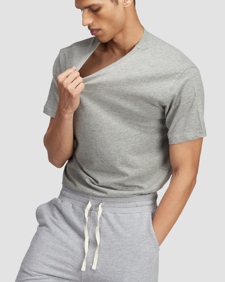Classic Grey Melange T-Shirt