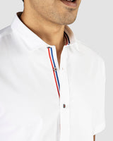 Ice Crystal Stretch Satin Shirt