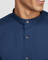 Storm Blue Stretch Poplin Shirt