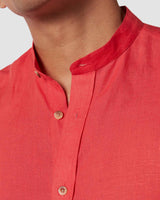 Orange Fizz Linen Shirt