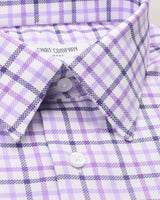 purple vintage oxford checks