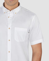 Wrinkle Resistant Glacier White Oxford Shirt