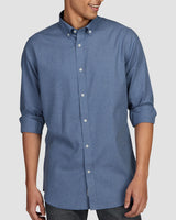 Sapphire Blue Brushed Twill Shirt