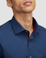 Blue Bolt Stretch Poplin Shirt