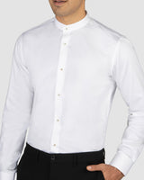 Crushed Ice Stretch Satin Shirt
