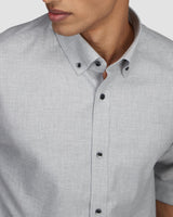 Elephant Grey Brushed Twill Shirt