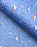 Blue Summer Print Shirt