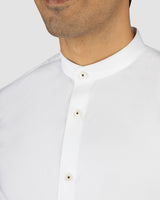 Crushed Ice Stretch Satin Shirt