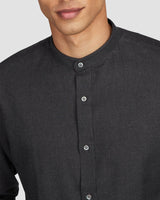 Carbon Black Brushed Twill Shirt