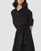 Into The Night Belted Dress