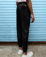 Urban Black Panelled French Terry Joggers