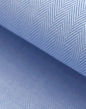 Wrinkle Resistant Premium Azure Herringbone Shirt