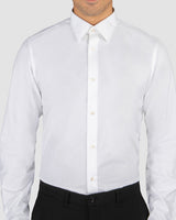 Wrinkle Resistant Iceberg White Poplin Shirt