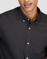 Ink Black Brushed Twill Shirt