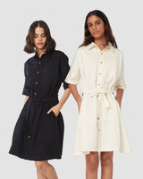 Into The Night Belted Dress