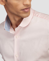 Pink Sorbet Stretch Satin Shirt