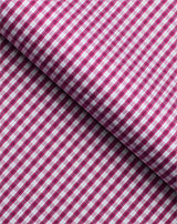 Wrinkle Resistant Raspberry Micro Checks Shirt