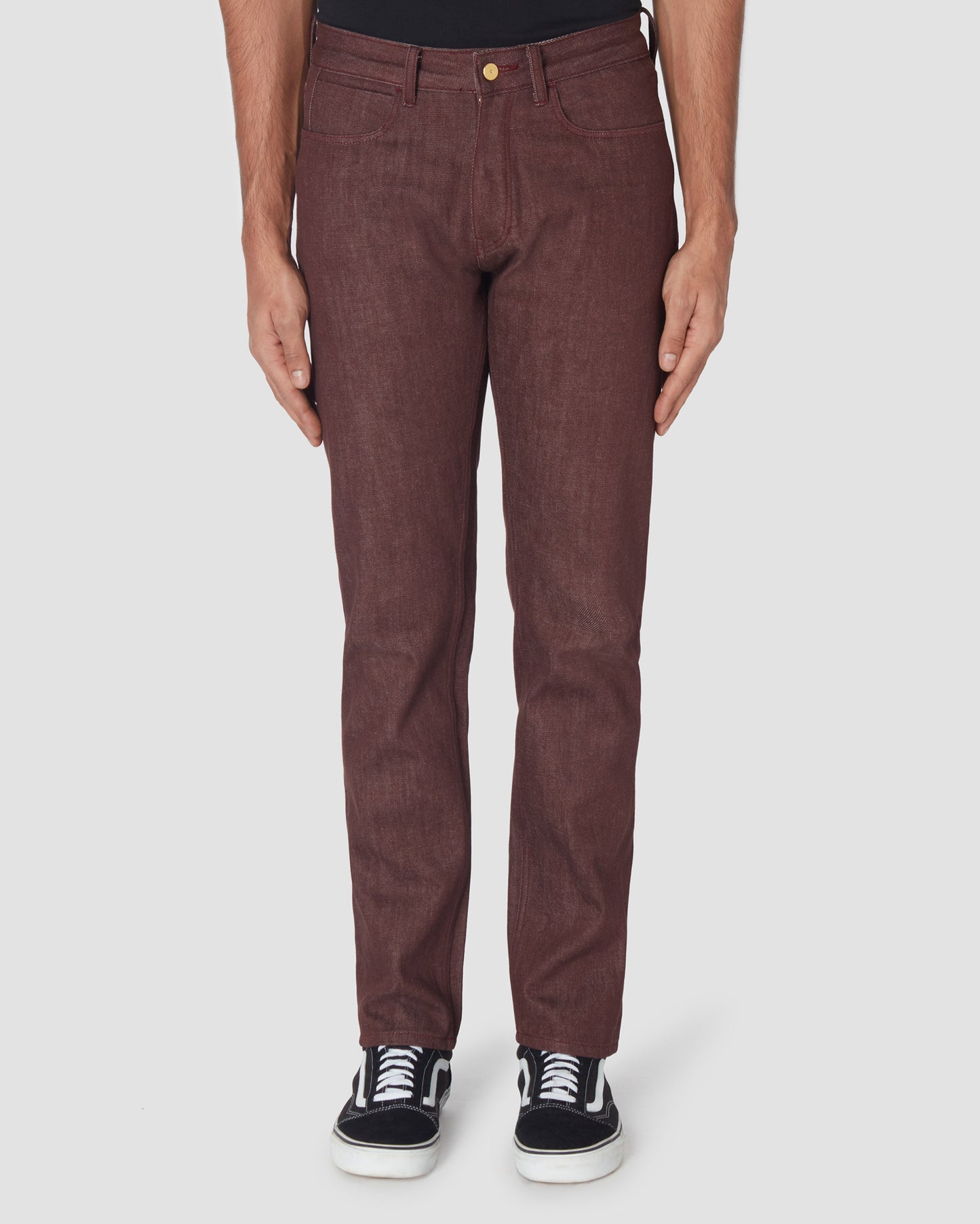 Maroon || Organic Cotton Jeans