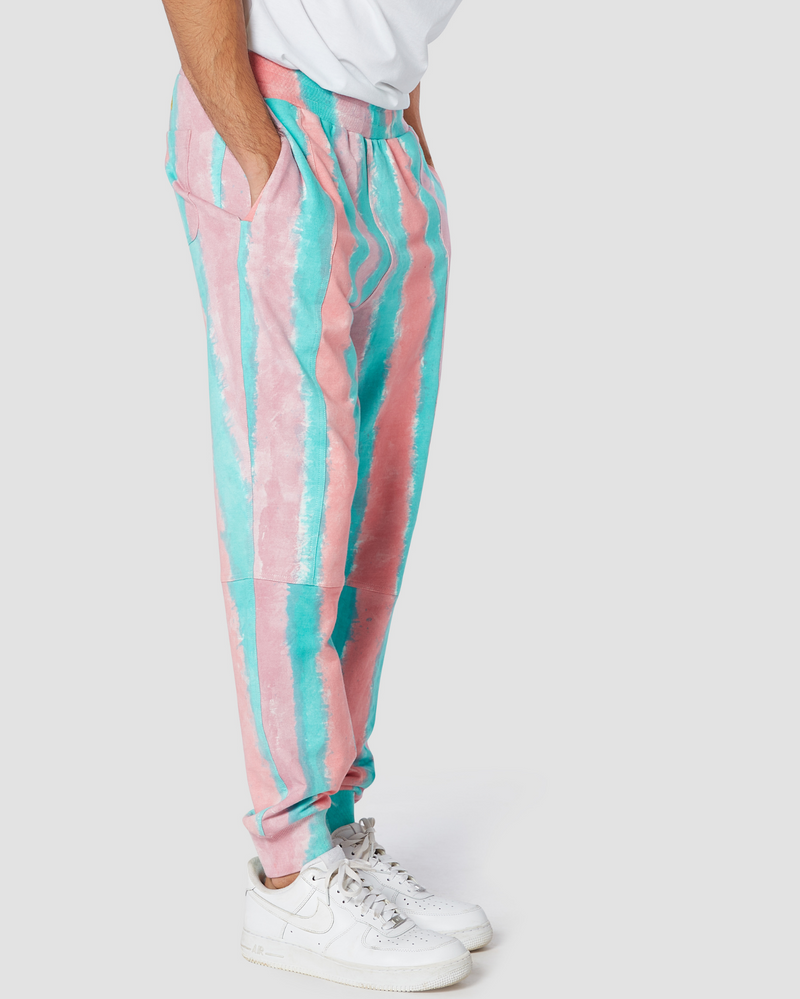 Tie Dye Pink Floyd French Terry Joggers