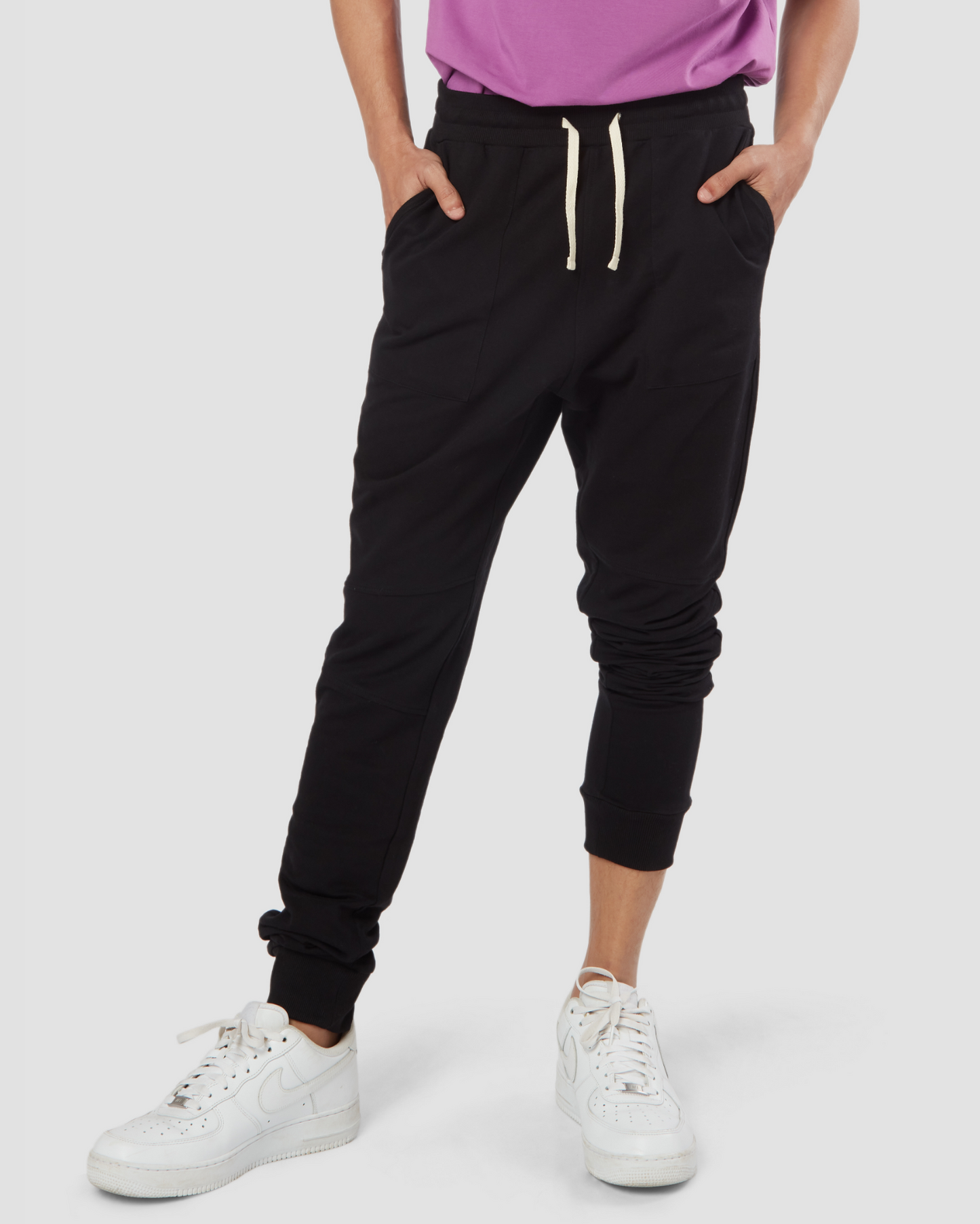 Classic Black French Terry Joggers