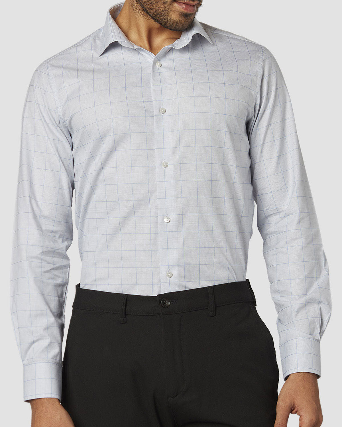 Slate Grey Checked Shirt