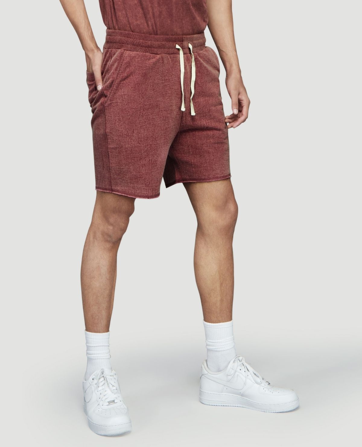 Urban Vintage Burgundy French Terry Shorts