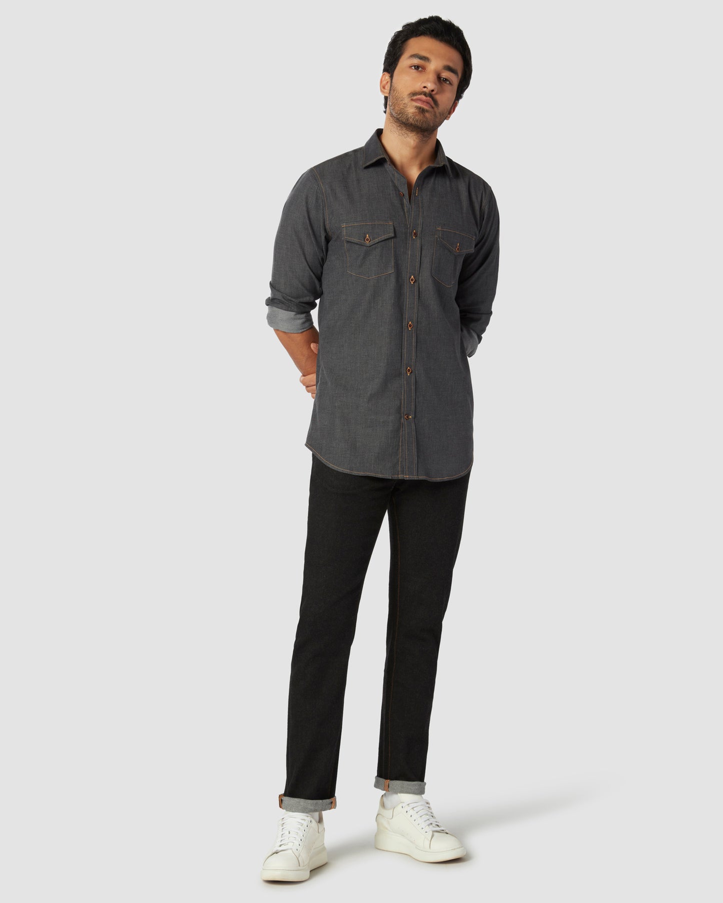 Hazed Char | Soft Stretch Jeans