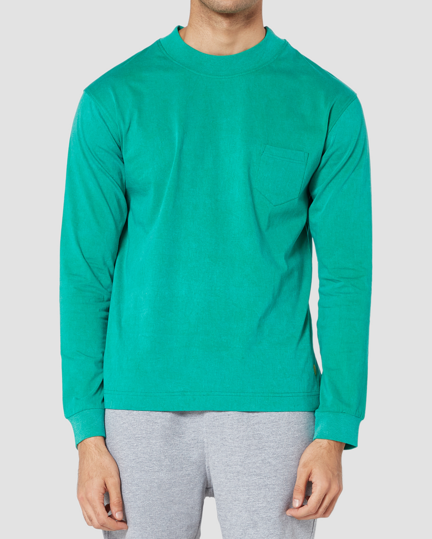 Urban Vintage Jungle Green Retro Boxing Long Sleeves T-Shirt