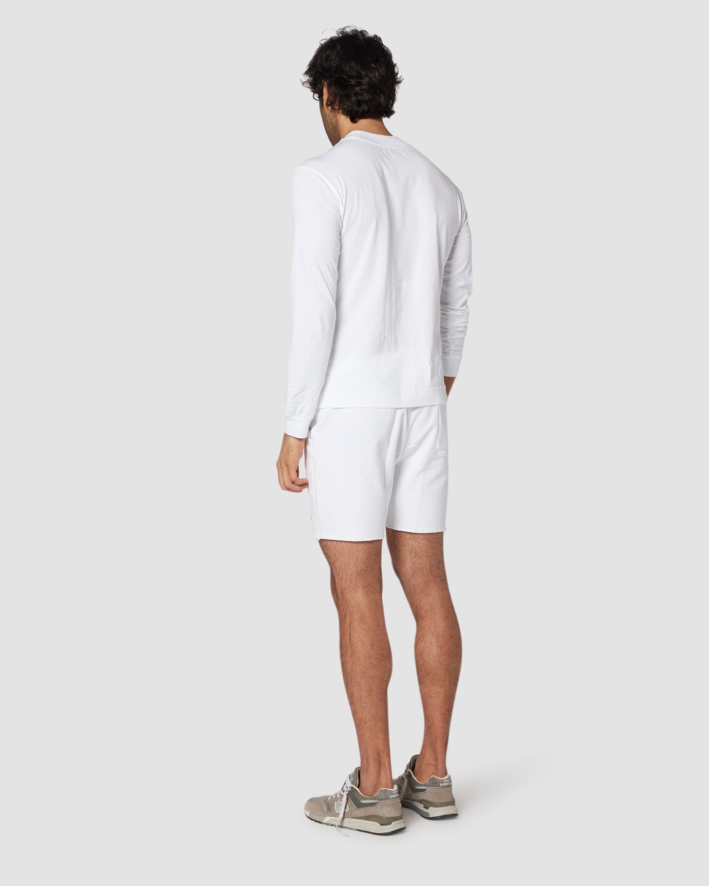 Urban White French Terry Shorts