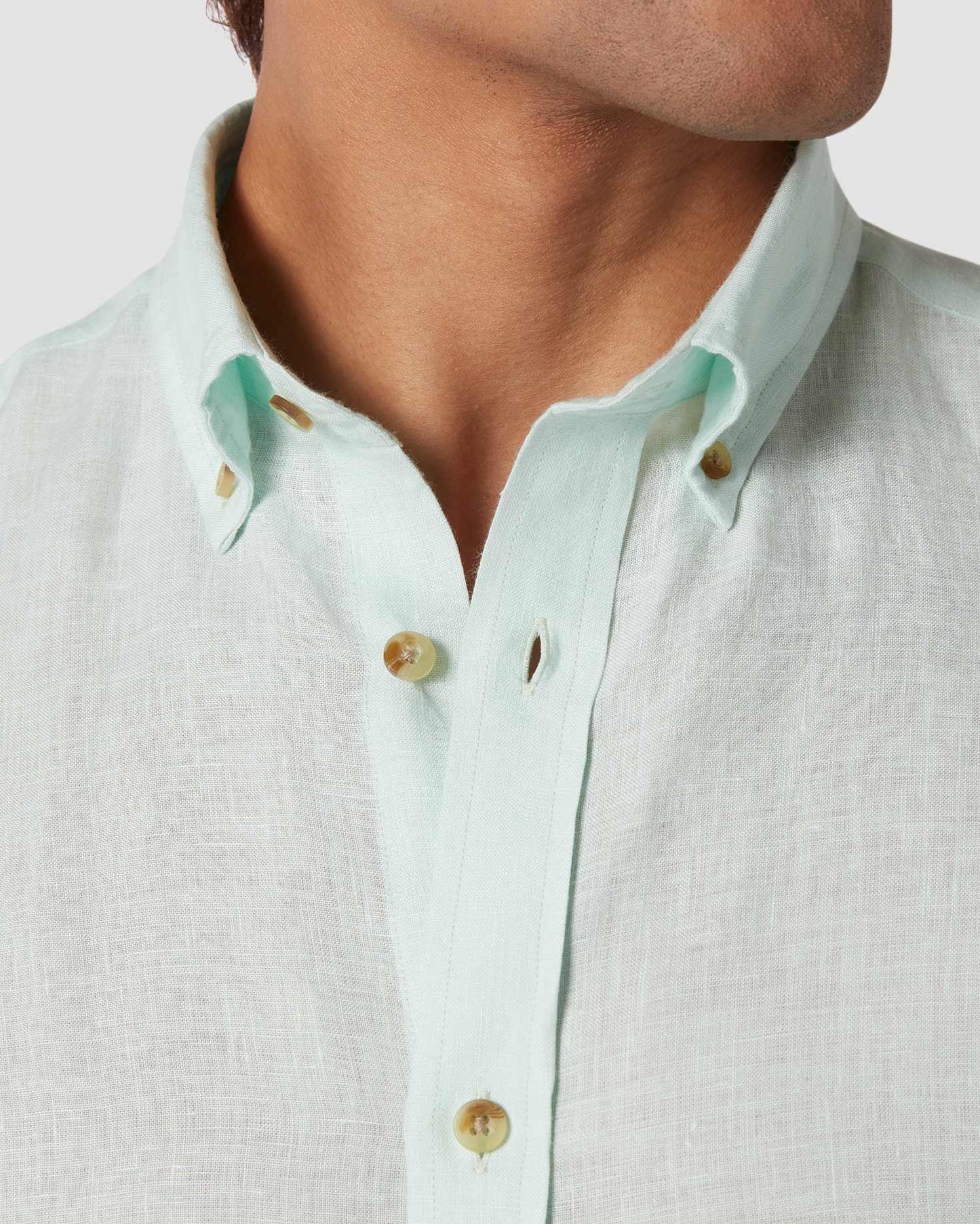 Iced Mint Linen Shirt