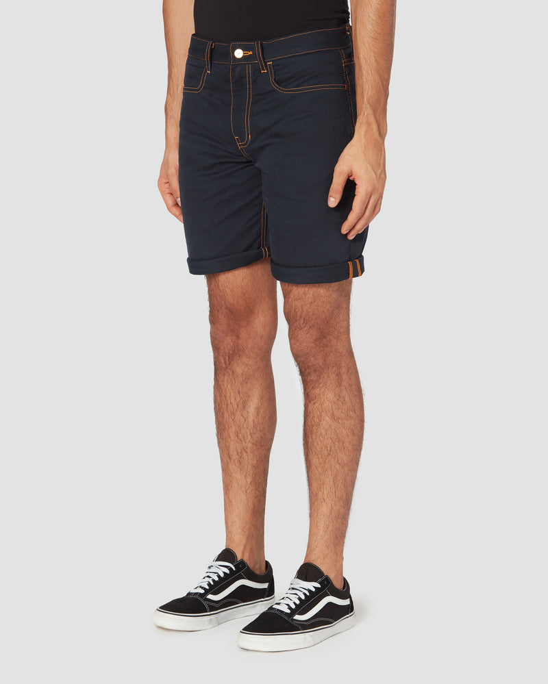 Navy || Super-soft Stretch Light Shorts