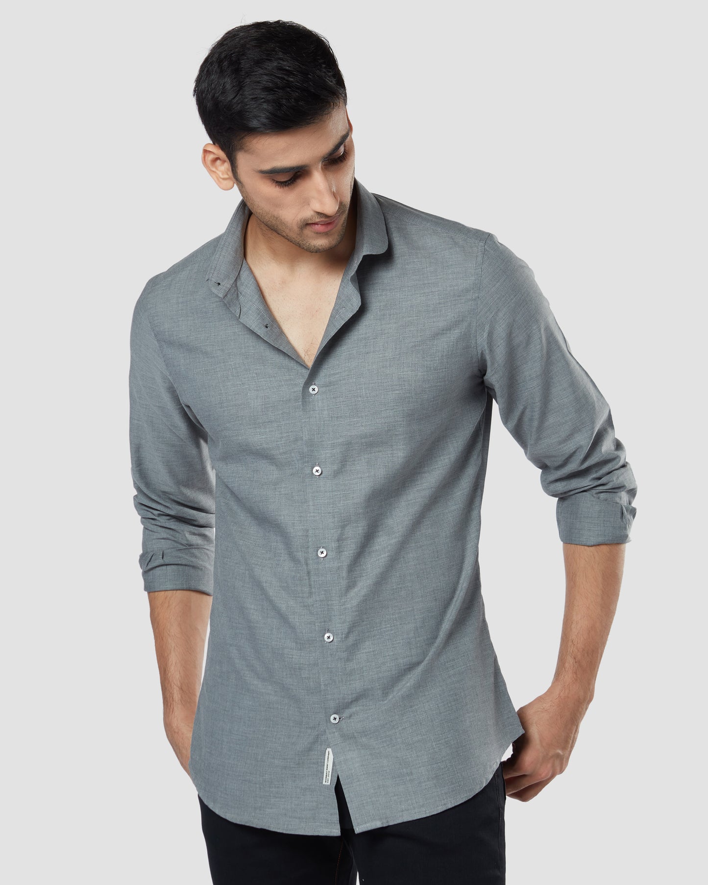 Thomas Mason Clay Grey Shirt