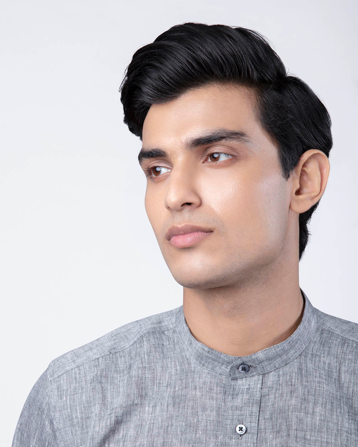 Pewter Linen Shirt