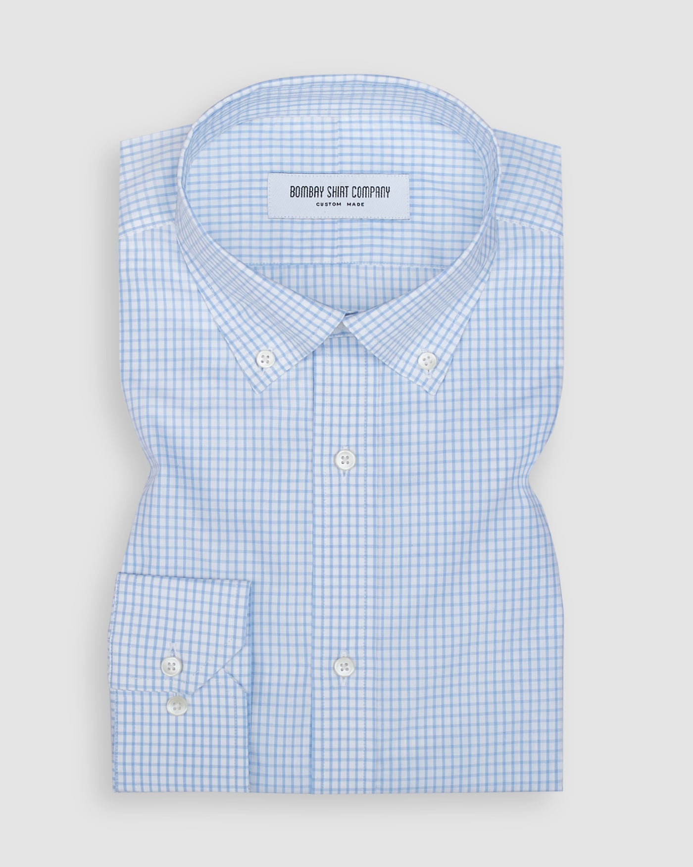 light blue checks