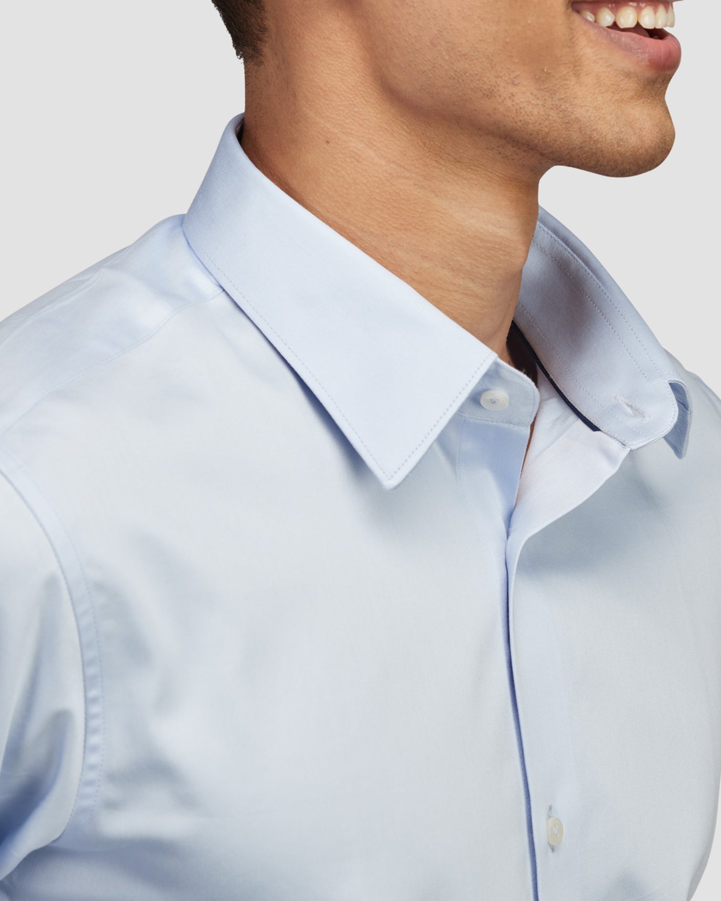 Mist Stretch Satin Shirt